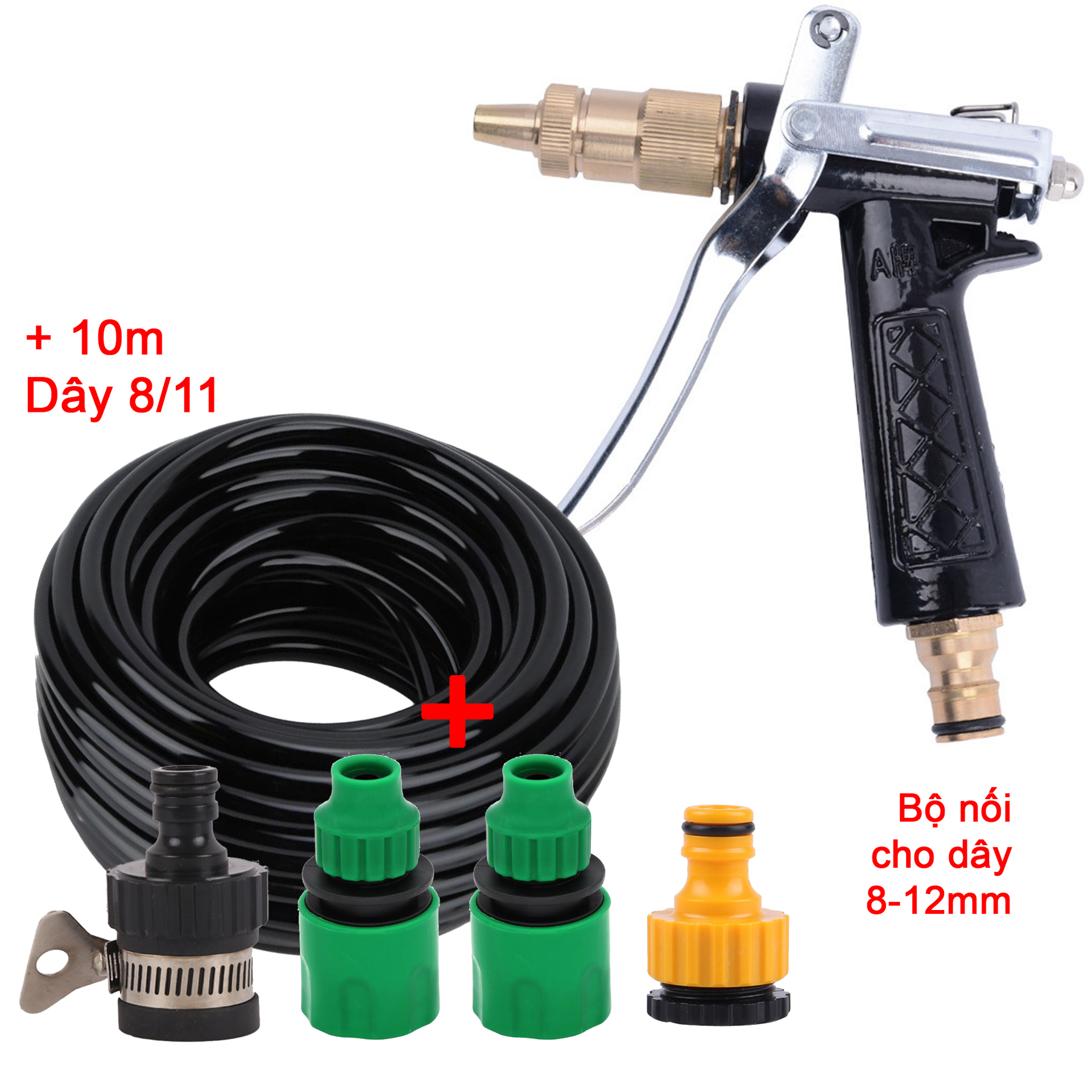 Bộ 5 món 8/12 (Vòi 5T1) + 10m dây 8/12 [+9.000đ]