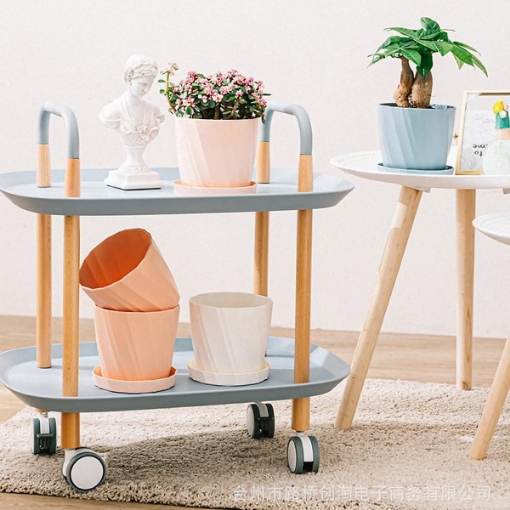 Ảnh của Chậu Nhựa Trồng Cây Kim Cương CK-168, Chậu Hoa Đa giác kèm đĩa lót chậu