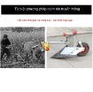 รูปภาพของ Cày tay Người kéo có bánh xe CN-150 cm, Dụng cụ làm tơi xốp đất, Vun đậu ngô, Xới cỏ