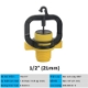 Ảnh của Béc tưới xoay phun mưa TM-317, Đầu tưới xòe 360°, Béc phun tưới tự động Ren 1/2" (21 mm)