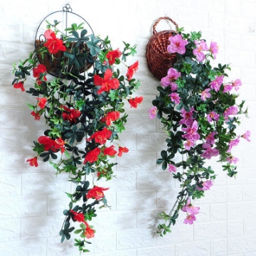 Ảnh của Hoa Đỗ Quyên lụa THG-DQ90, Hoa lụa trang trí, Hoa giả cao cấp