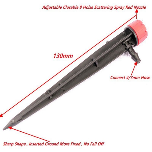 Ảnh của Que cắm tưới 8 tia TM-609.13, Que cắm nhỏ giọt 8 tia điều chỉnh lưu lượng, Béc 8 tia