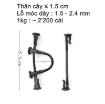 Ảnh của Kẹp nhựa cố định cây trồng KDL-2K, Kẹp treo Cà chua Dưa leo,, Kẹp treo trái cây