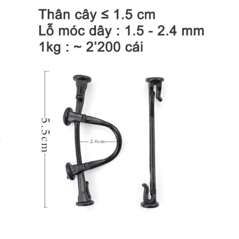 Dài 5.5 cm - Thân cây 1.5 cm - Dây 2.4 mm