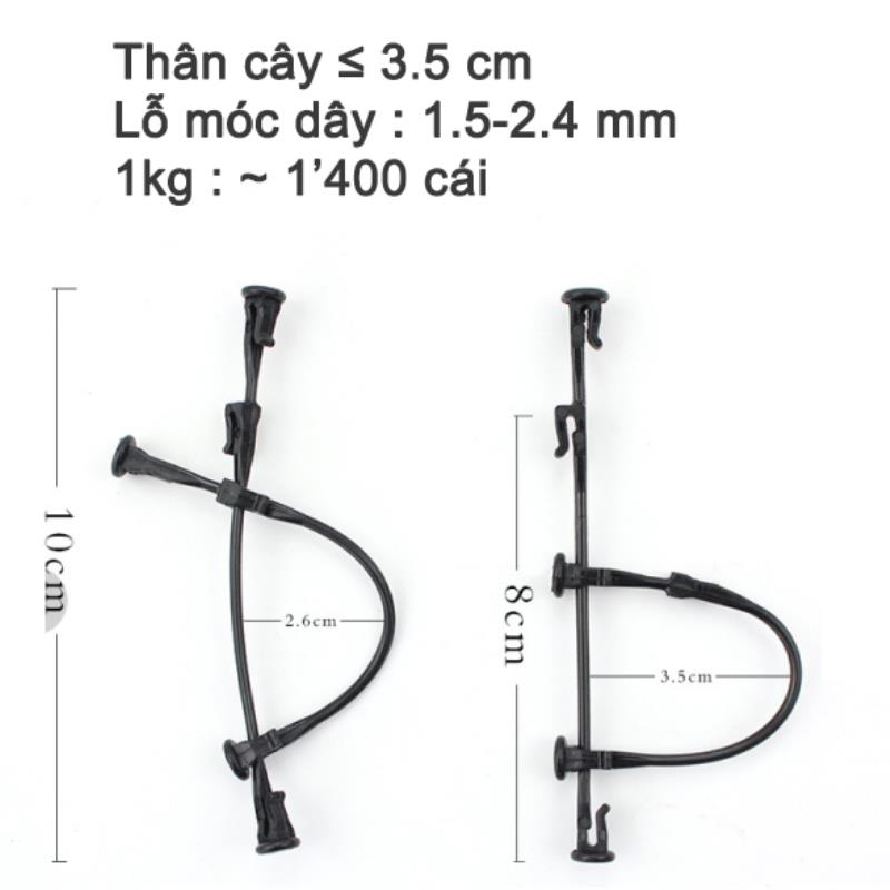 Dài 10.0 cm - Thân cây 3.5 cm - Dây 2.4 mm