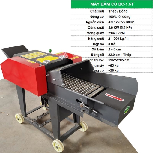 Ảnh của Máy băm Ngô, Cỏ voi BC-1.5T, Máy băm thức ăn cho gia súc Trâu Bò Dê Cừu