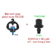 รูปภาพของ Béc tưới xoay phun mưa TM-315, Béc tưới xòe 360° kèm chân đế