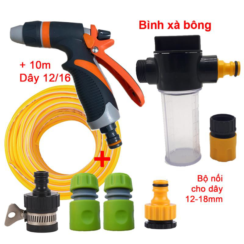Bộ 6 món 12/18, Bình xà bông (Vòi VOI-EC5) + 10m dây 12/18 [+101,000đ]