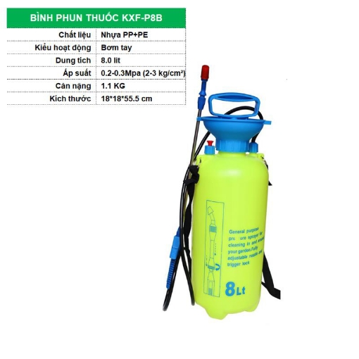Ảnh của Bình phun thuốc sâu 8 lit KXF-P8B, Bình xịt tưới phun sương, Phun thuốc muỗi, Mối