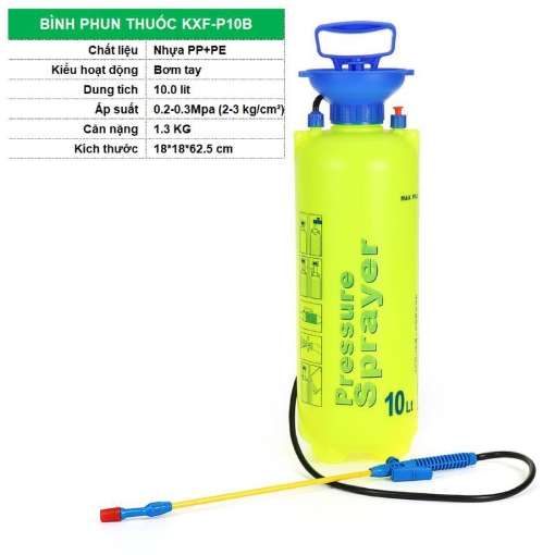 Ảnh của Bình phun thuốc sâu 10 lit KXF-P10B, Bình xịt tưới phun sương, Phun thuốc muỗi, Mối