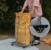 รูปภาพของ Giá đỡ miệng túi GDT-4B, Giá đỡ miệng tải xúc lúa có bánh xe, Xe đẩy đa năng