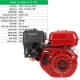 Ảnh của Động cơ xăng 4 kỳ GAS-170F, Động cơ máy cày xới, Động cơ máy bơm nước