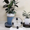 Ảnh của Giá để chậu hoa bằng nhựa DHB-30 cm, Kệ để chậu cây cảnh 4 bánh, Đế chậu cây có bánh xe lăn