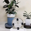 Ảnh của Giá để chậu hoa bằng nhựa DHB-40 cm, Kệ để chậu cây cảnh 4 bánh, Đế chậu cây có bánh xe lăn