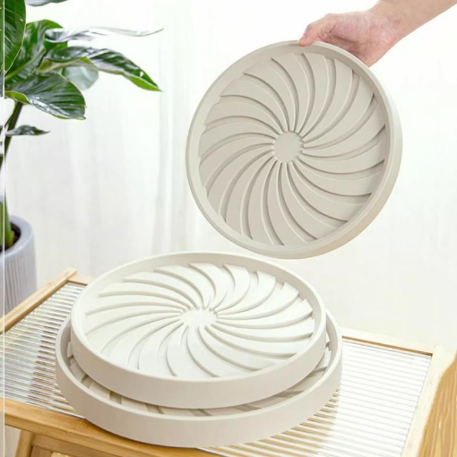 图片 Giá để chậu hoa bằng nhựa DHC-26 cm, Kệ để chậu cây cảnh 4 bánh, Đế chậu cây có bánh xe lăn