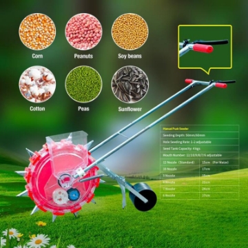 Ảnh của Máy gieo hạt tự động 12 răng 12A-SD, Dụng cụ tra hạt đẩy tay, Có thể thay đổi số miệng