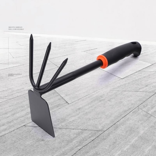 Picture of Cuốc Cào đất làm vườn TXE-12, Dụng cụ làm vườn cán nhựa, Nông cụ 2 trong 1