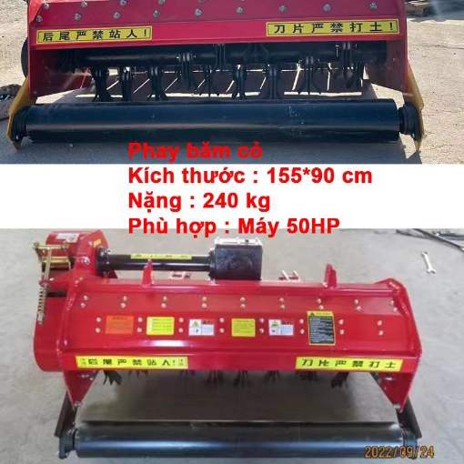 Ảnh của Máy Phay Băm Cỏ PK3-PBC, Dàn Làm Sạch Mặt Ruộng Treo 3 Điểm, Máy Phay Cỏ Trả Mặt Ruộng Đa Năng