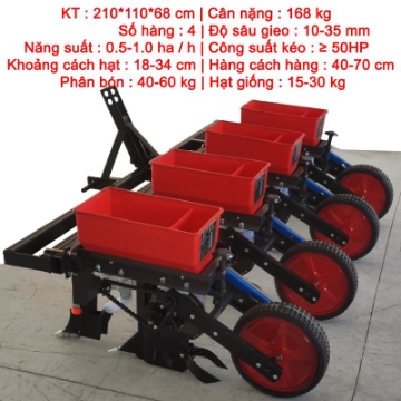 รูปภาพของ Máy Gieo Hạt Bón Phân PK3-GHBP, Dàn Gieo Kết Hợp Bón Phân Treo 3 Điểm, Máy Gieo Bón Đa Năng Cho Máy Cày