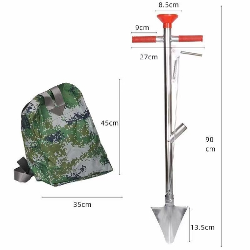 图片 Xẻng bón phân dạng Túi TMP-08A, Dụng cụ Gieo hạt, Bón phân Inox