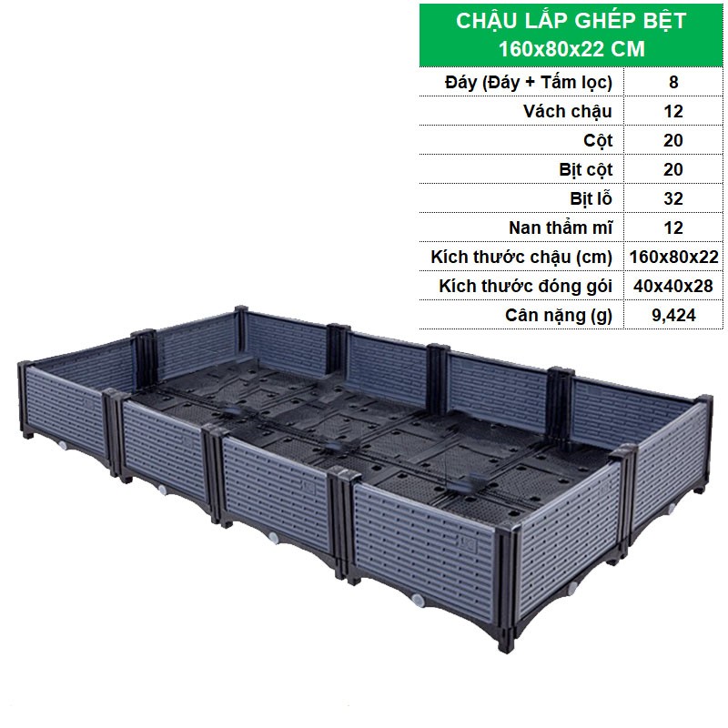 BỆT 160x80x22 CM [+772.000đ ]