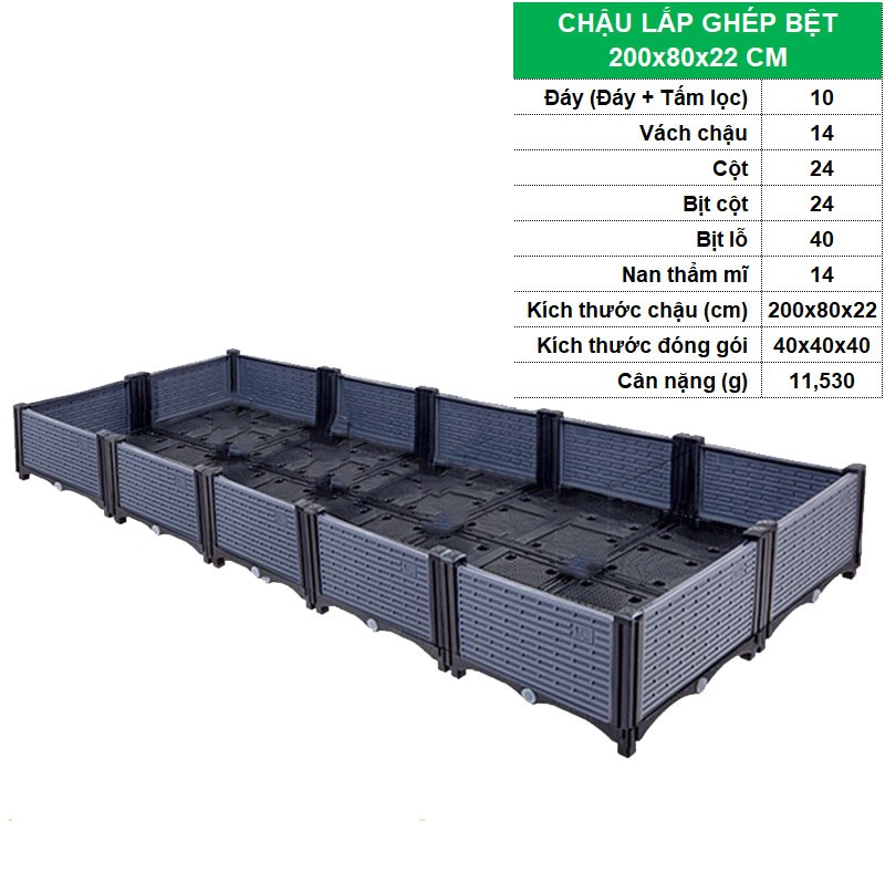 BỆT 200x80x22 CM [+961.000đ ]