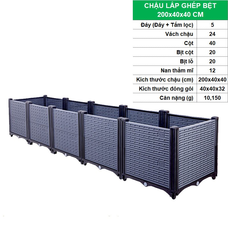 BỆT 200x40x40 CM [+843.000đ ]