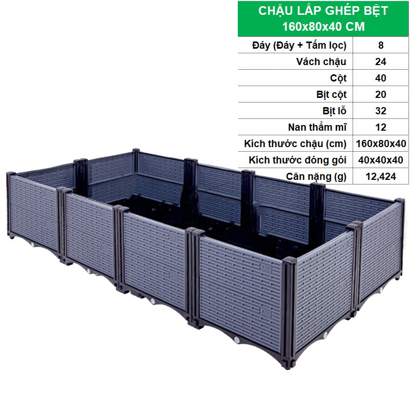 BỆT 160x80x40 CM [+1.044.000đ ]