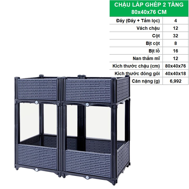 2 TẦNG 80x40x76 CM [+555.000đ ]