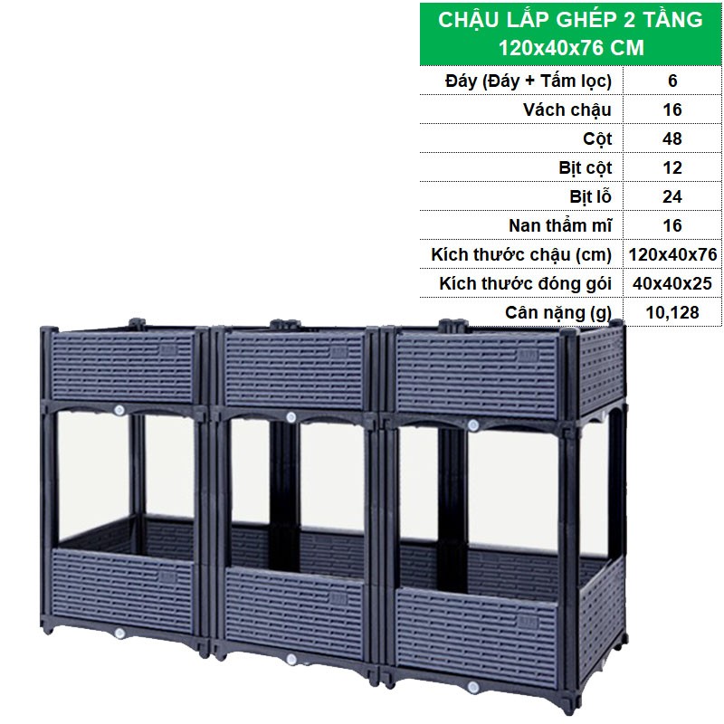 2 TẦNG 120x40x76 CM [+835.000đ ]