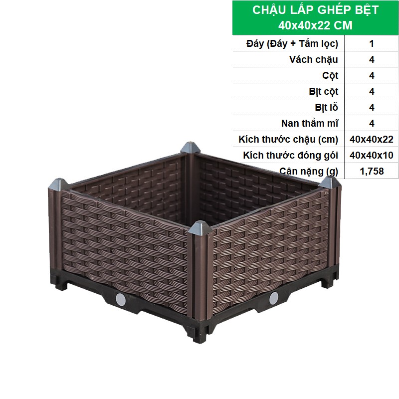 BỆT 40x40x22 CM [+151,000đ]