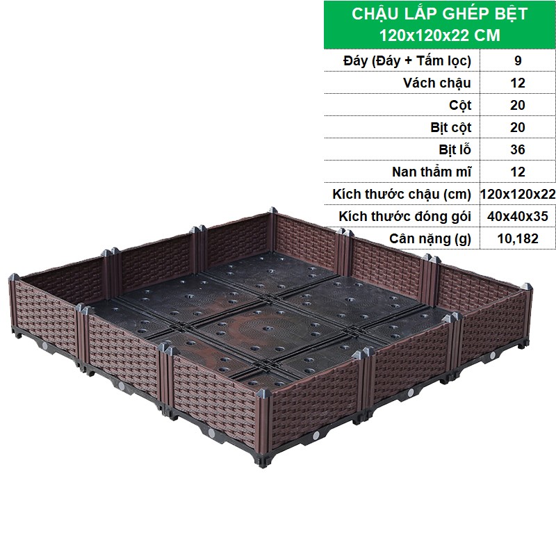 BỆT 120x120x22 CM [+906,000đ]