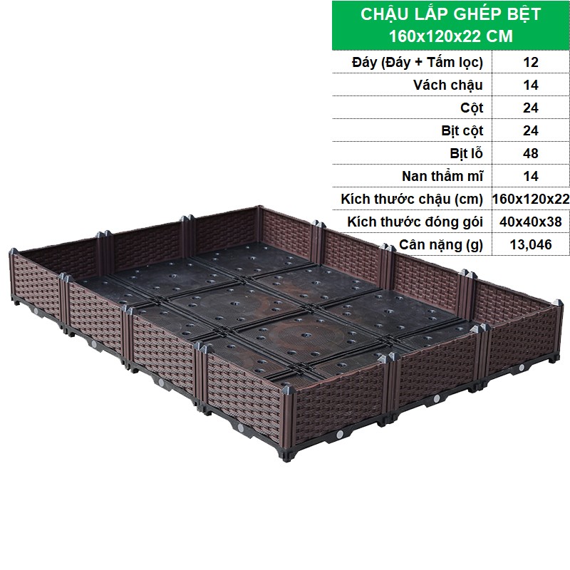 BỆT 160x120x22 CM [+1,161,000đ]