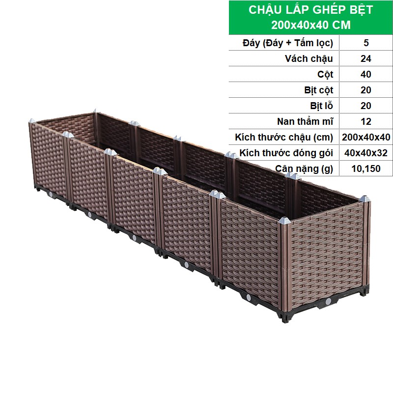 BỆT 200x40x40 CM [+909,000đ]