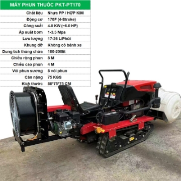 Ảnh của Máy phun thuốc trừ sâu PKT-PT170, Máy phun thuốc Bảo vệ thực vật lắp lên xe, Máy cày