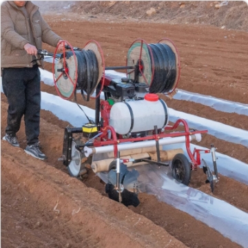 รูปภาพของ Máy trải màng MTM-170A, Máy trải dây tưới kèm trải bạt phủ chống cỏ