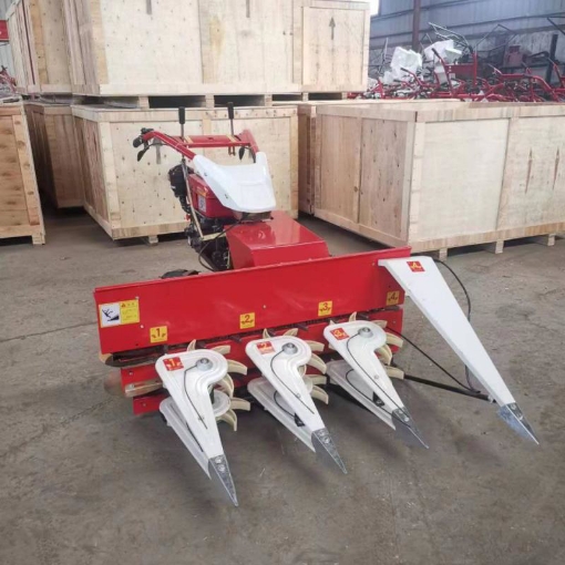 图片 Máy thu hoạch Mè, Vừng MTN-8HP, Máy cắt cỏ trải hàng 3 hàng